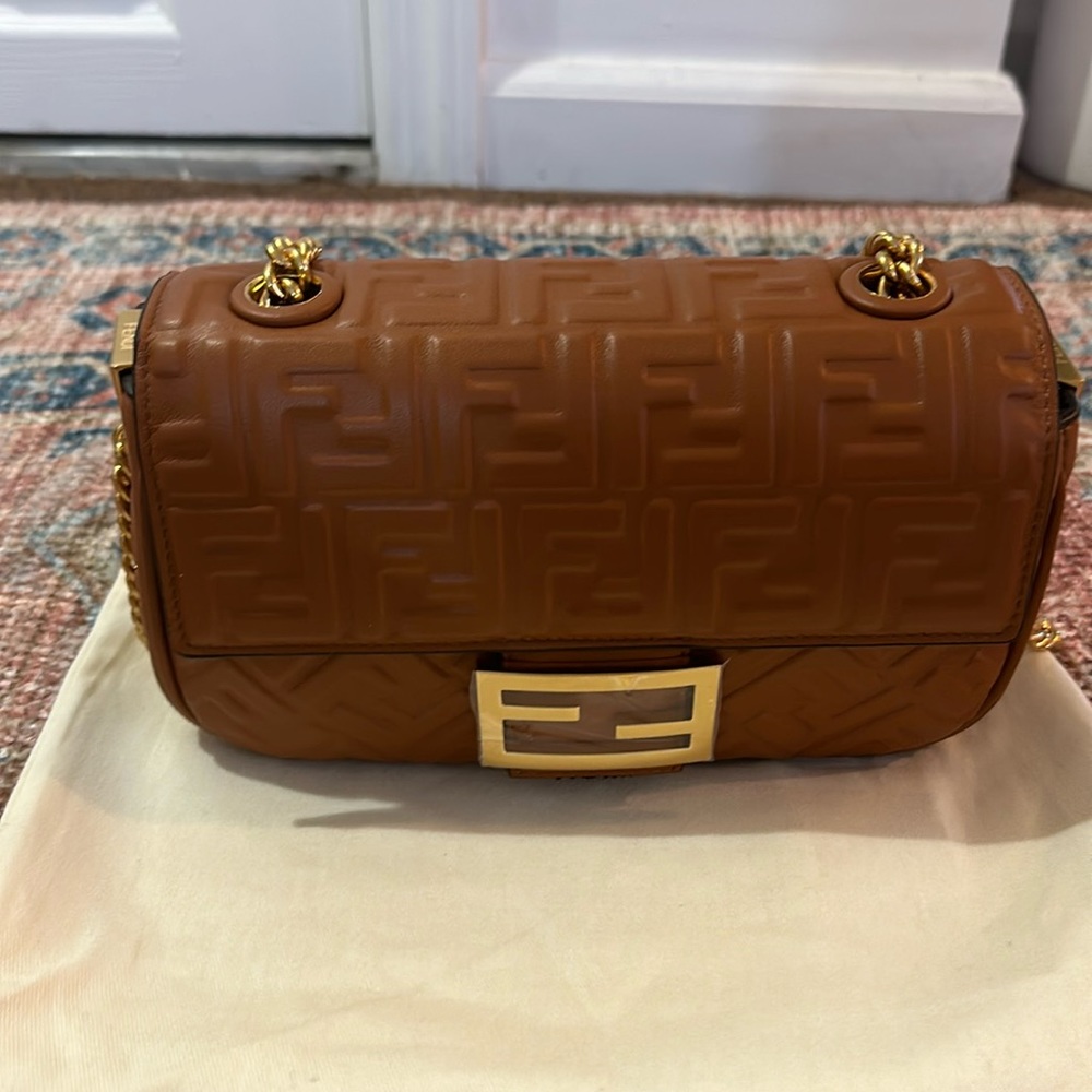 New Fendi baguette chain bag